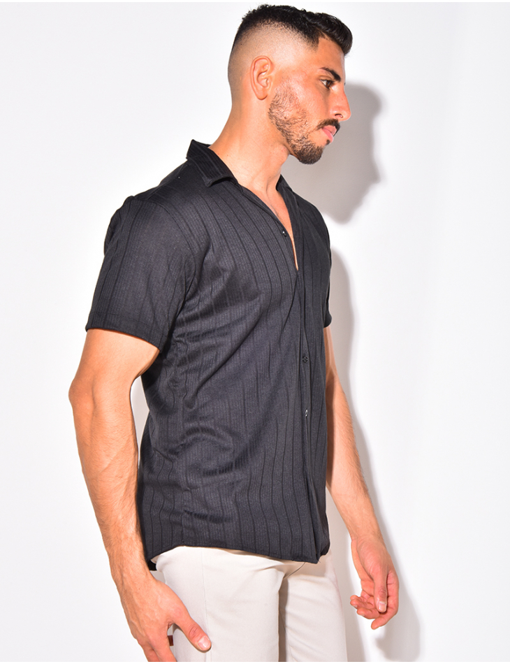 Chemise côtelée