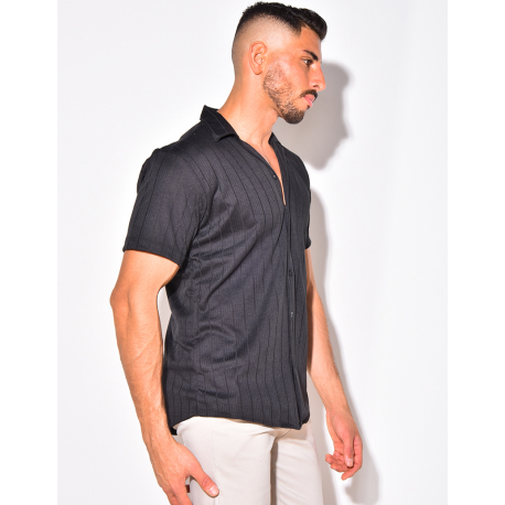 Chemise côtelée