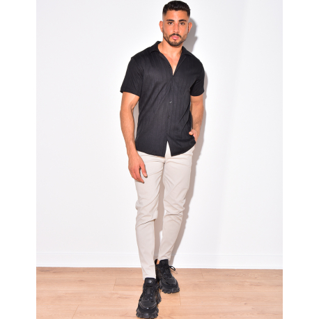 Chemise côtelée