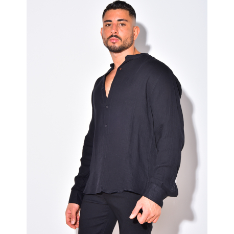 Chemise manches longues à col rond Chemise manches longues à col rond