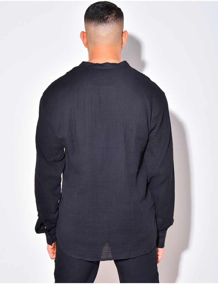 Chemise manches longues à col rond Chemise manches longues à col rond