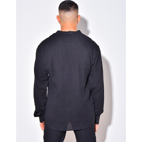 Chemise manches longues à col rond Chemise manches longues à col rond