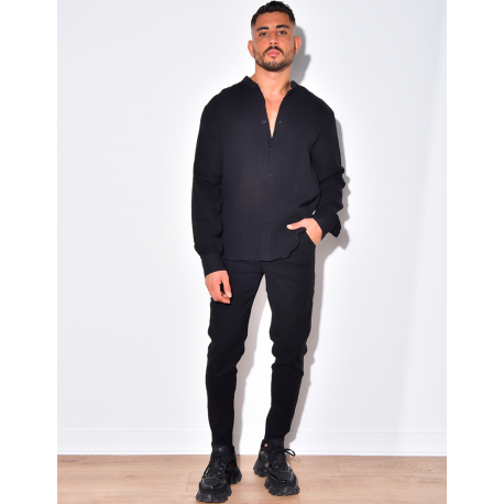 Chemise manches longues à col rond Chemise manches longues à col rond