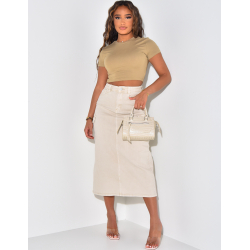 Crop top manches courtes