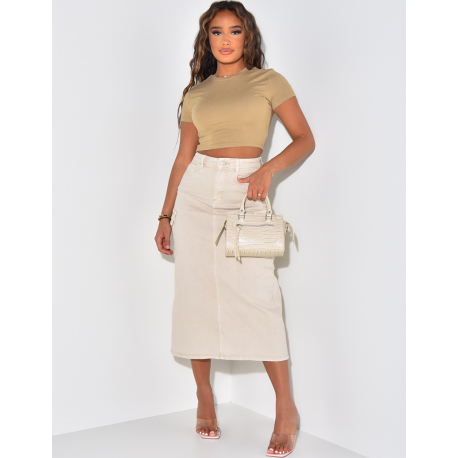 Crop top manches courtes