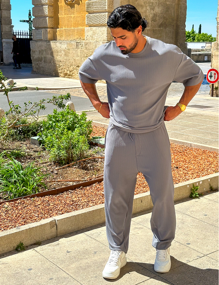Ensemble pantalon et t-shirt côtelé Ensemble pantalon et t-shirt côtelé