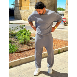 Ensemble pantalon et t-shirt côtelé Ensemble pantalon et t-shirt côtelé