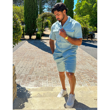 Ensemble short en chemise en lin Ensemble short en chemise en lin