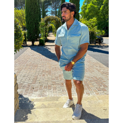 Ensemble short en chemise en lin Ensemble short en chemise en lin