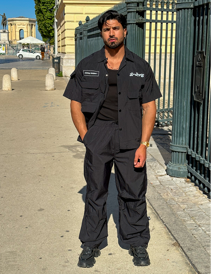 Ensemble chemise et pantalon parachute Ensemble chemise et pantalon parachute