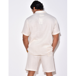Ensemble short en chemise en lin Ensemble short en chemise en lin