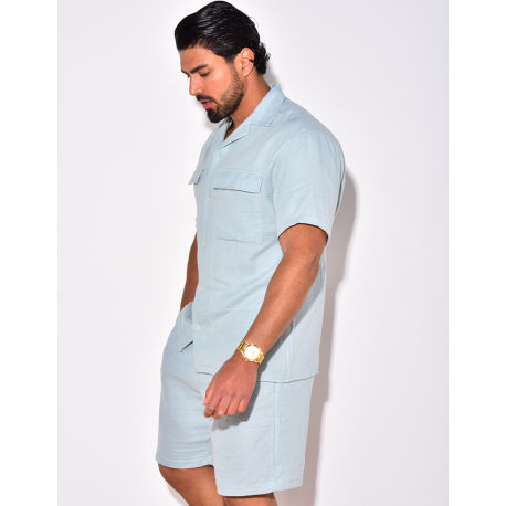 Ensemble short en chemise en lin Ensemble short en chemise en lin