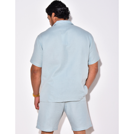 Ensemble short en chemise en lin Ensemble short en chemise en lin