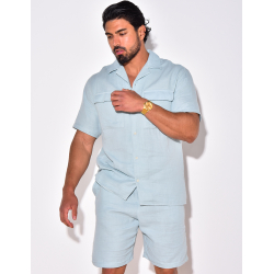 Ensemble short en chemise en lin Ensemble short en chemise en lin