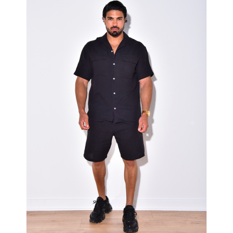 Ensemble short en chemise en lin Ensemble short en chemise en lin