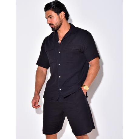 Ensemble short en chemise en lin Ensemble short en chemise en lin