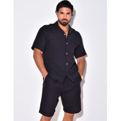 Ensemble short en chemise en lin Ensemble short en chemise en lin