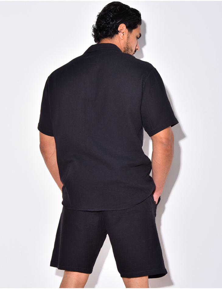 Ensemble short en chemise en lin Ensemble short en chemise en lin
