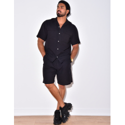Ensemble short en chemise en lin Ensemble short en chemise en lin