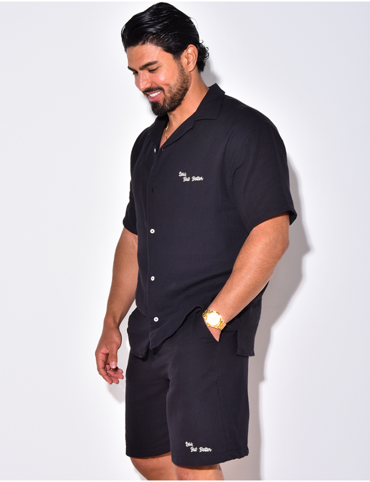 Ensemble short et chemise "Less But Better" Ensemble short et chemise "Less But Better"