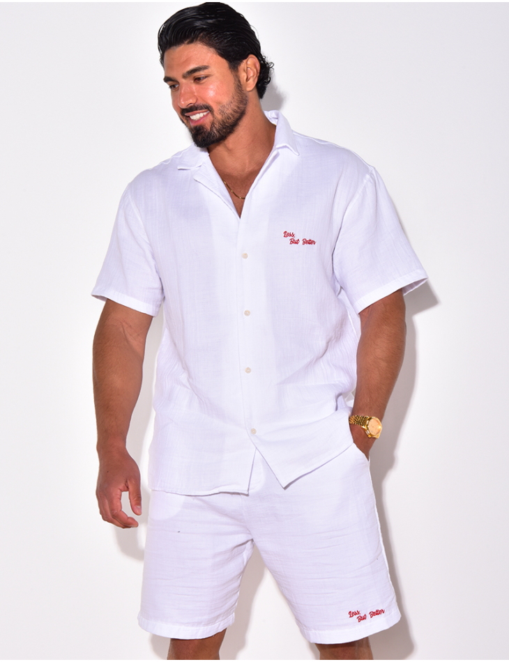 Ensemble short et chemise "Less But Better" Ensemble short et chemise "Less But Better"
