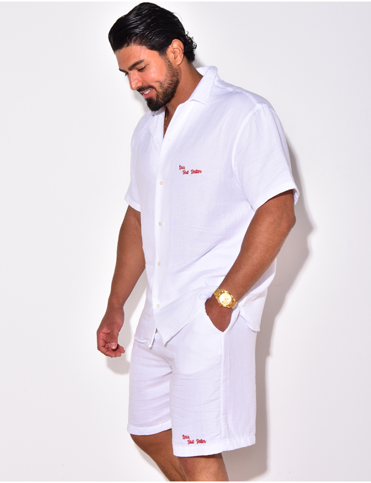 Ensemble short et chemise "Less But Better" Ensemble short et chemise "Less But Better"