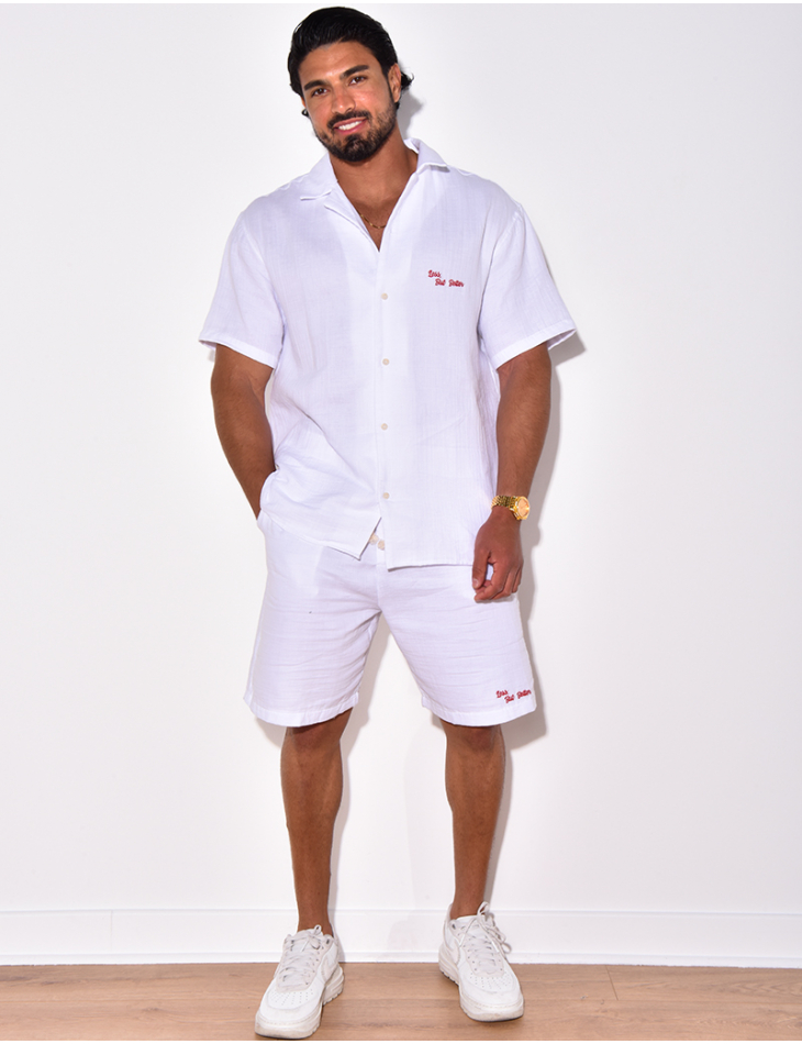 Ensemble short et chemise "Less But Better" Ensemble short et chemise "Less But Better"