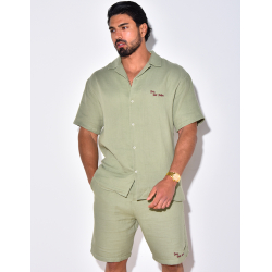 Ensemble short et chemise "Less But Better"