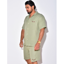 Ensemble short et chemise "Less But Better"