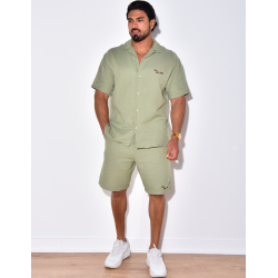 Ensemble short et chemise "Less But Better"