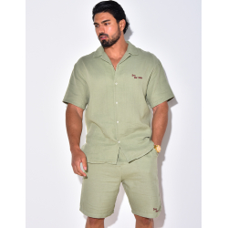 Ensemble short et chemise "Less But Better"