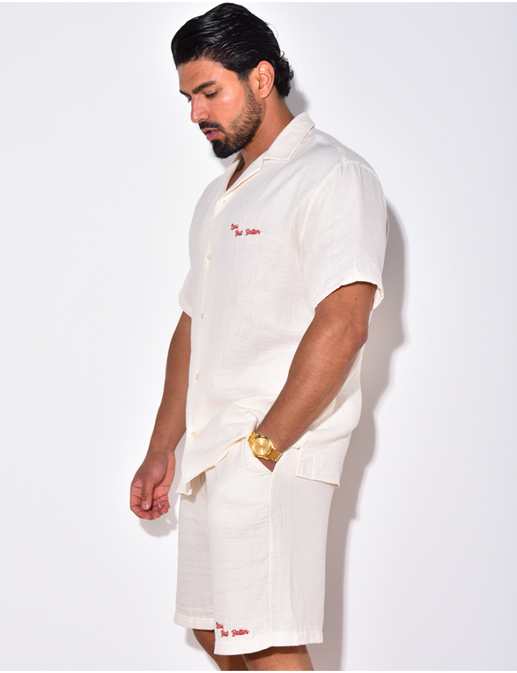 Ensemble short et chemise "Less But Better" Ensemble short et chemise "Less But Better"