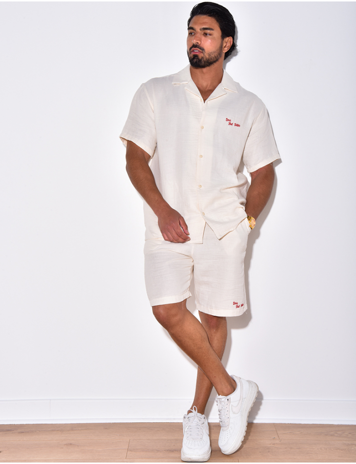 Ensemble short et chemise "Less But Better" Ensemble short et chemise "Less But Better"