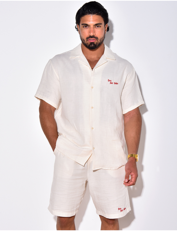 Ensemble short et chemise "Less But Better" Ensemble short et chemise "Less But Better"