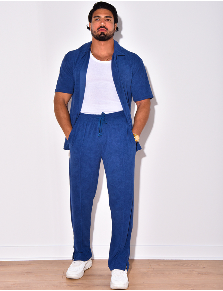 Ensemble chemise et pantalon en éponge Ensemble chemise et pantalon en éponge