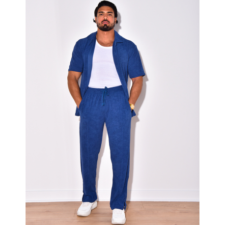 Ensemble chemise et pantalon en éponge Ensemble chemise et pantalon en éponge