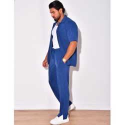 Ensemble chemise et pantalon en éponge Ensemble chemise et pantalon en éponge