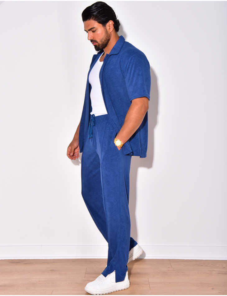 Ensemble chemise et pantalon en éponge Ensemble chemise et pantalon en éponge