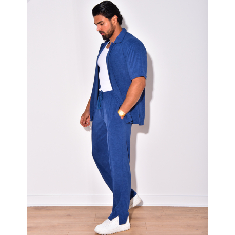 Ensemble chemise et pantalon en éponge Ensemble chemise et pantalon en éponge