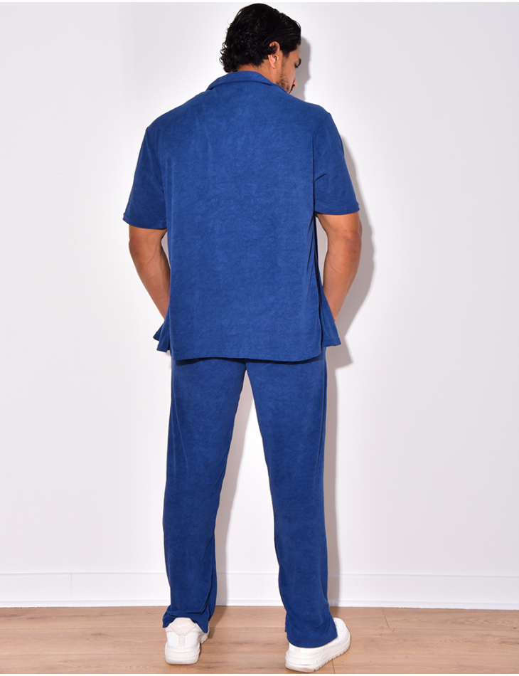 Ensemble chemise et pantalon en éponge Ensemble chemise et pantalon en éponge