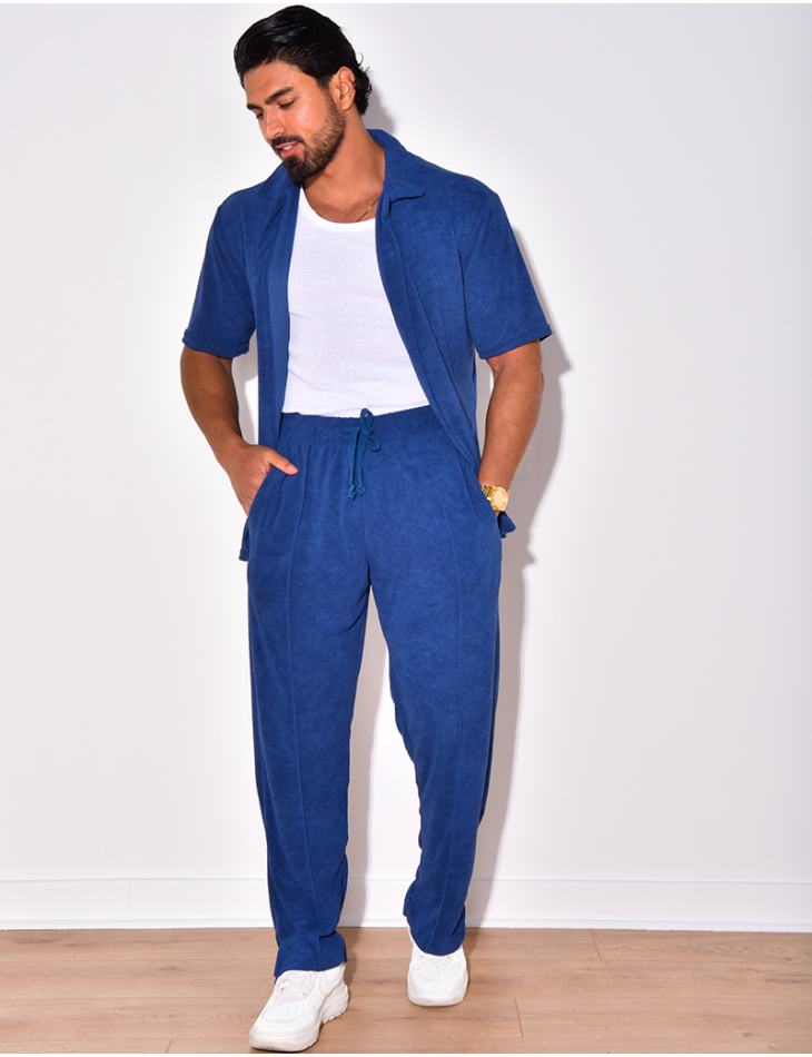 Ensemble chemise et pantalon en éponge Ensemble chemise et pantalon en éponge