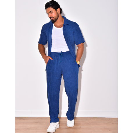 Ensemble chemise et pantalon en éponge Ensemble chemise et pantalon en éponge