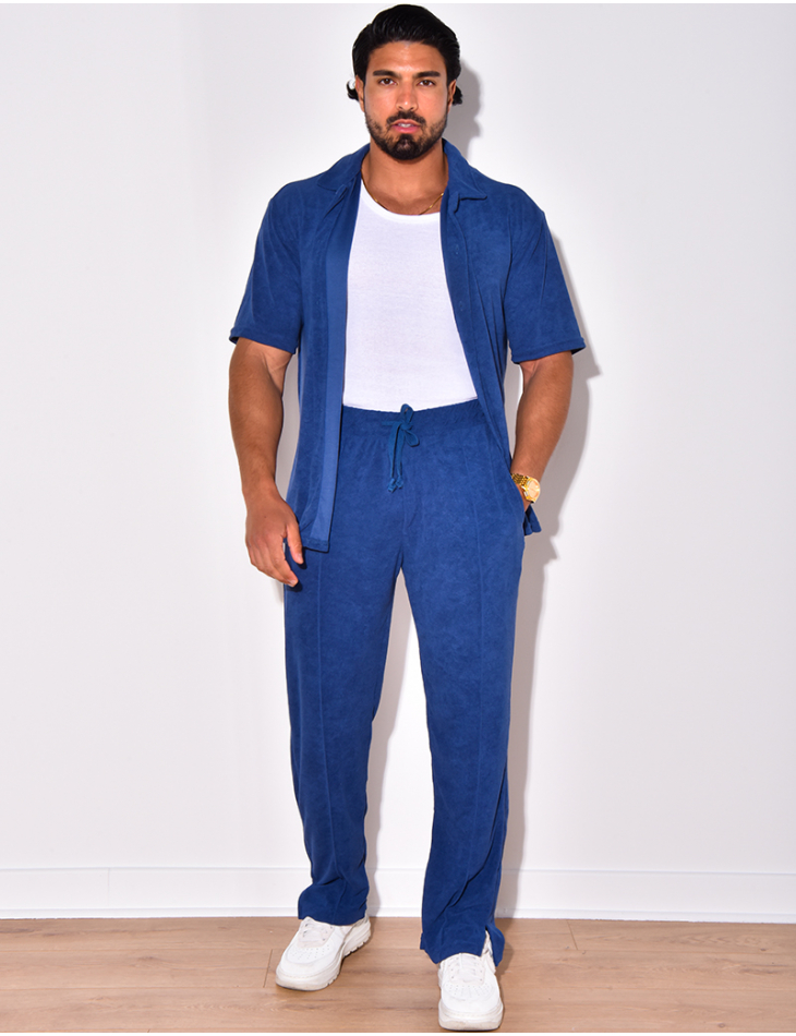 Ensemble chemise et pantalon en éponge Ensemble chemise et pantalon en éponge