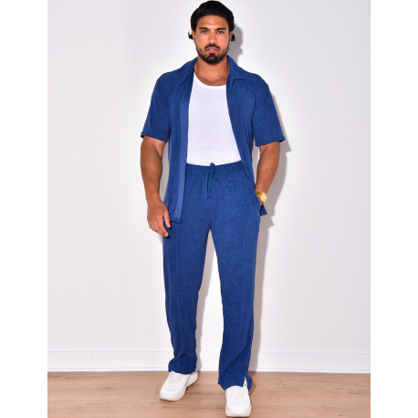Ensemble chemise et pantalon en éponge Ensemble chemise et pantalon en éponge