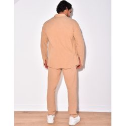 Ensemble pantalon et chemise en lin Ensemble pantalon et chemise en lin
