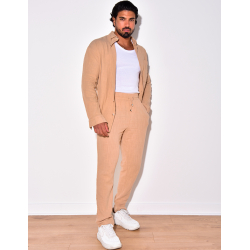 Ensemble pantalon et chemise en lin Ensemble pantalon et chemise en lin