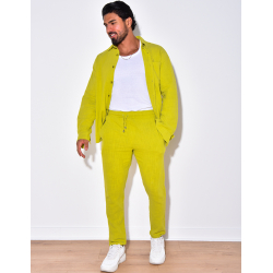 Ensemble pantalon et chemise en lin Ensemble pantalon et chemise en lin