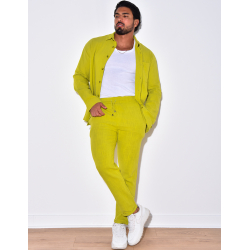 Ensemble pantalon et chemise en lin Ensemble pantalon et chemise en lin
