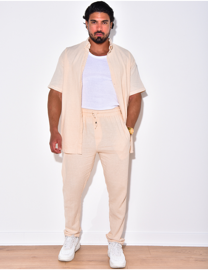 Ensemble chemise manches courtes et pantalon Ensemble chemise manches courtes et pantalon