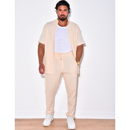 Ensemble chemise manches courtes et pantalon Ensemble chemise manches courtes et pantalon
